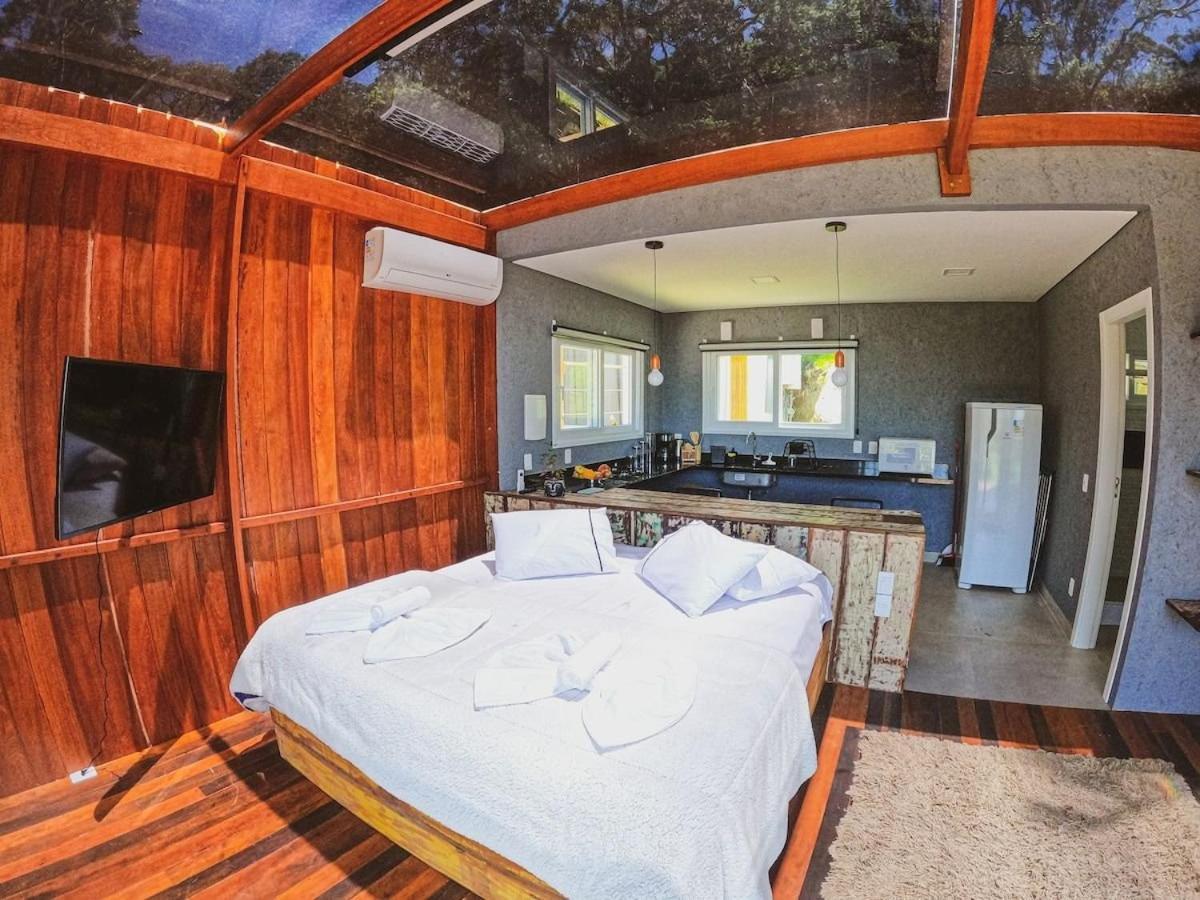 Casa De Vidro Alto Padrao - Hospedar Com Proposito Villa Florianopolis Bagian luar foto