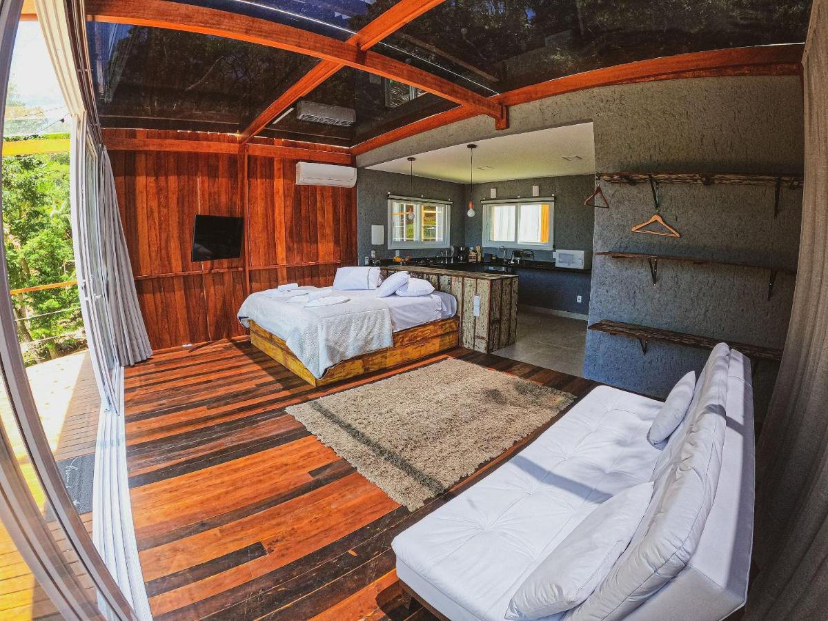 Casa De Vidro Alto Padrao - Hospedar Com Proposito Villa Florianopolis Bagian luar foto