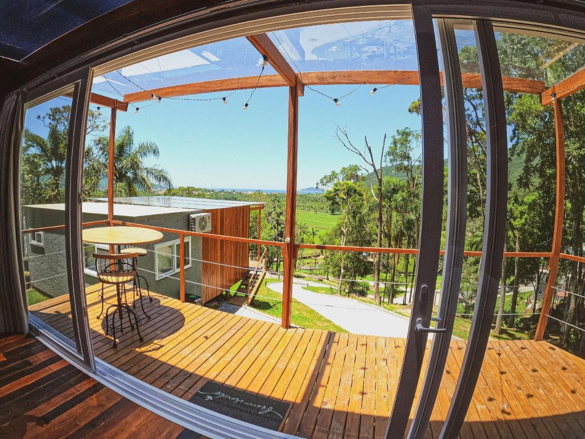 Casa De Vidro Alto Padrao - Hospedar Com Proposito Villa Florianopolis Bagian luar foto
