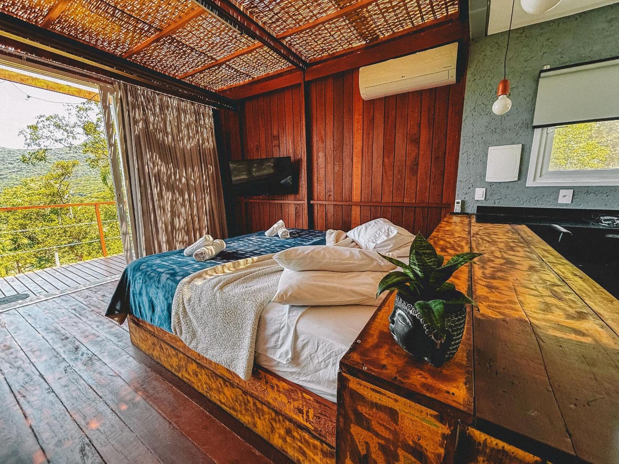 Casa De Vidro Alto Padrao - Hospedar Com Proposito Villa Florianopolis Bagian luar foto